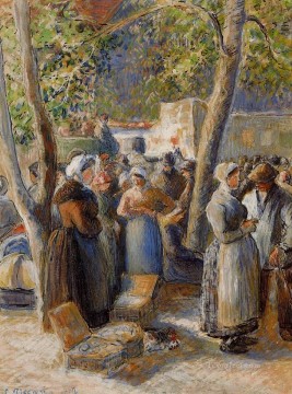 Camille Pissarro Painting - El mercado de Gisors 1887 Camille Pissarro